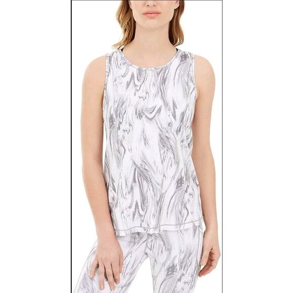 Ideology Women Large Marble Swirl Tank Top RapiDry - Picture 1 of 9